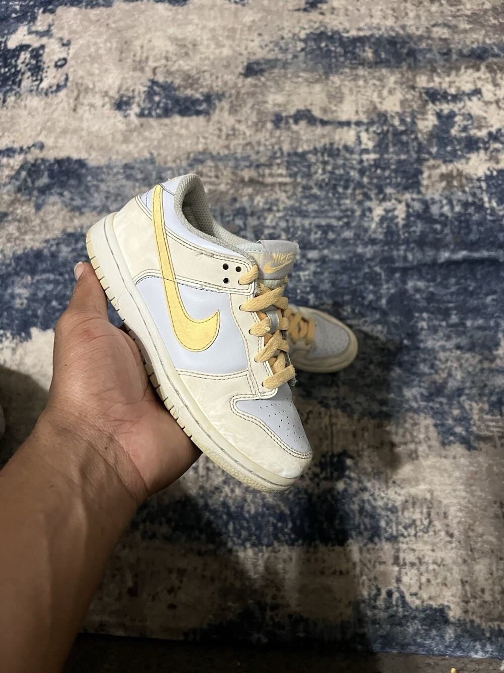 Size 13C- Nike Dunk Low Pale Ivory Melon Tint FB9108 100 Sneakers